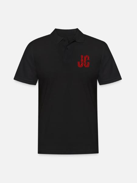 JC, Jesus, Jesus is Lord - Men's Polo Shirt - black
