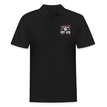 Krankenschwester Pfleger Spruch Leck mich Geschenk - Männer Poloshirt - Schwarz - Vorne - Kai (181cm)