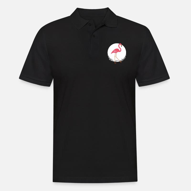 flamant - Polo Homme - noir