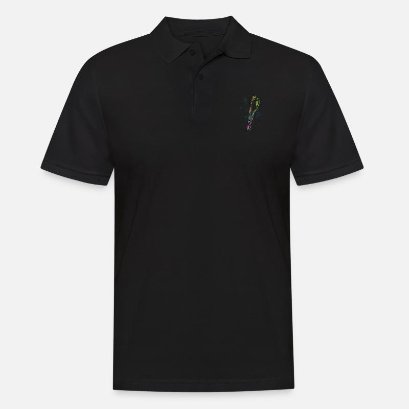 Apnée plongeurs dans coloré - Polo Homme - noir