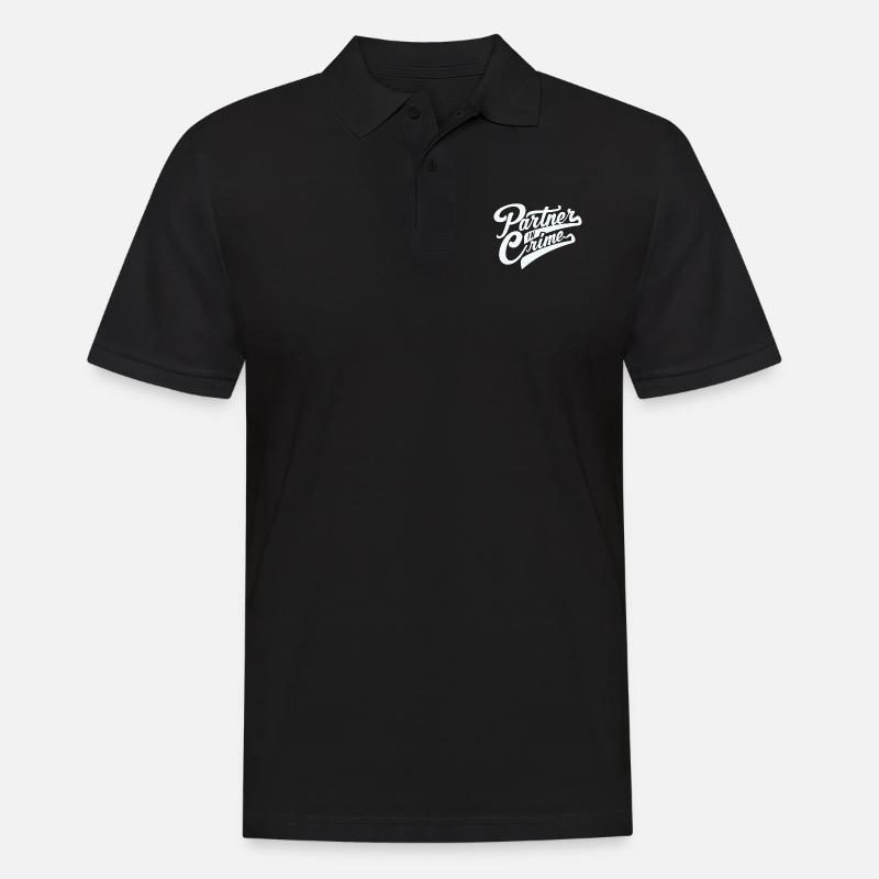 Partner In Crime - Männer Poloshirt - Schwarz