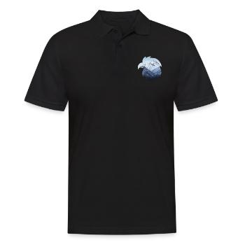 Eagle and snow-capped mountains - Men's Polo Shirt - black - Front - Kai (181cm)