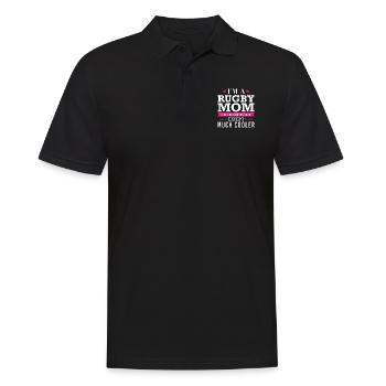 Je suis un rugby à XV comme une maman normale sauf beaucoup - Polo Homme - noir - Devant - Kai (181cm)