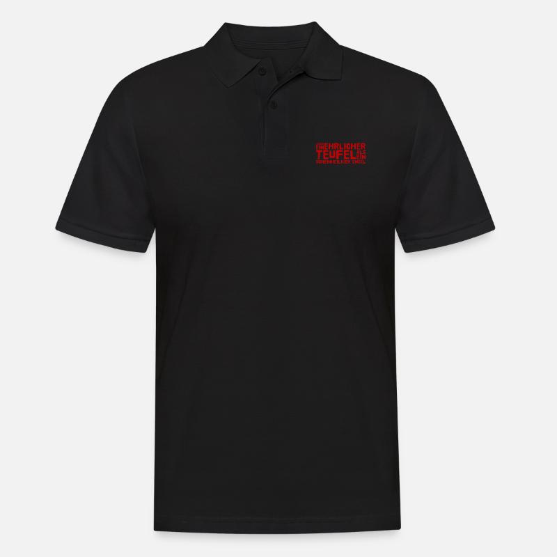 ich bin lieber ehrlich - Männer Poloshirt - Schwarz