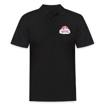 rainbow unicorn - Men's Polo Shirt - black - Front - Kai (181cm)