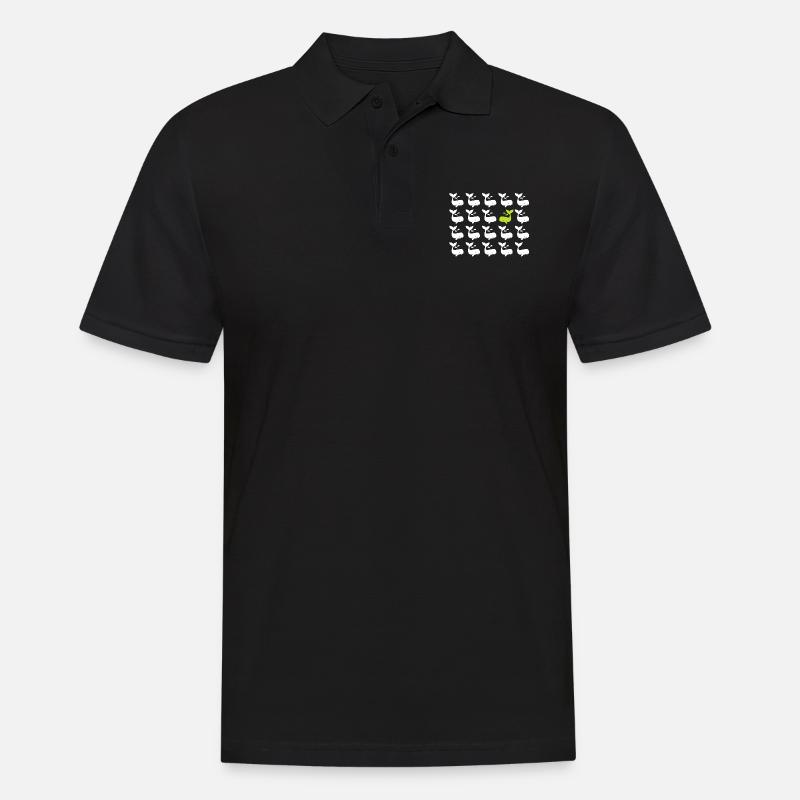 Wale - Männer Poloshirt - Schwarz
