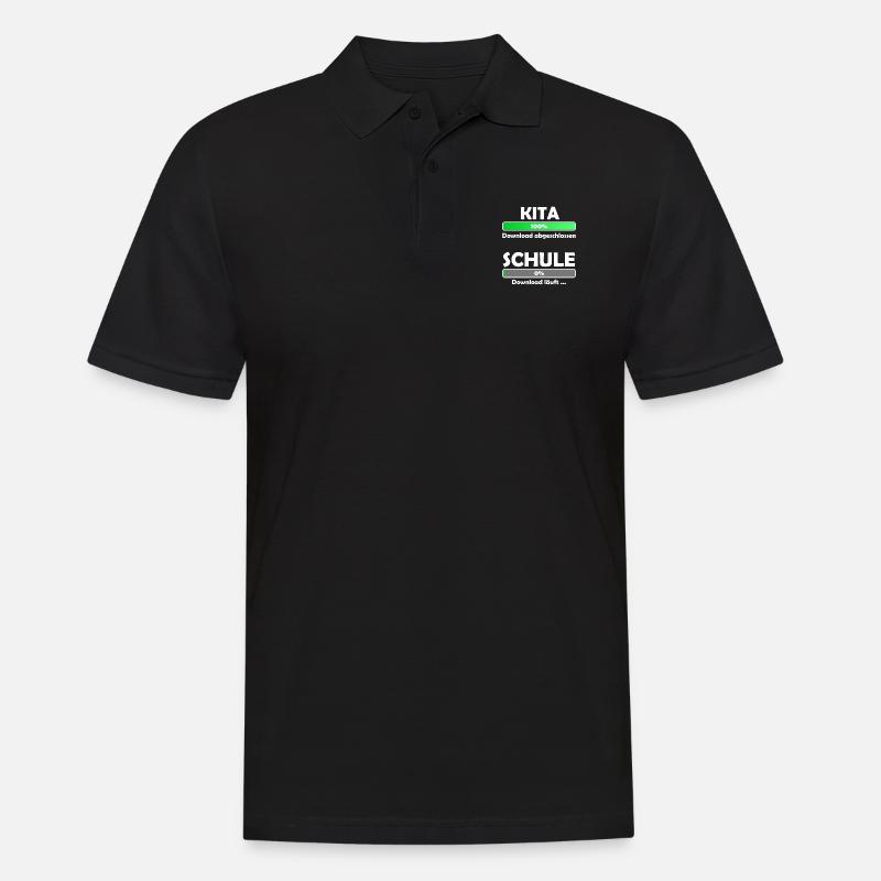 Schule loading - Schulbeginn - Einschulung - Männer Poloshirt - Schwarz