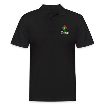 Free Palestine - Men's Polo Shirt - black - Front - Kai (181cm)