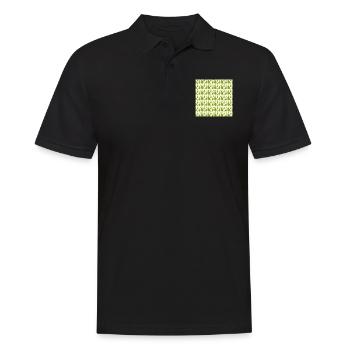 pear pattern - Men's Polo Shirt - black - Front - Kai (181cm)