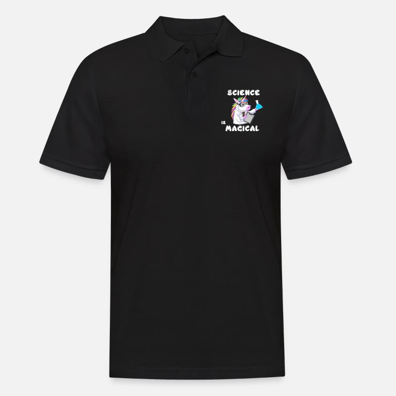 Wissenschaft - Männer Poloshirt - Schwarz