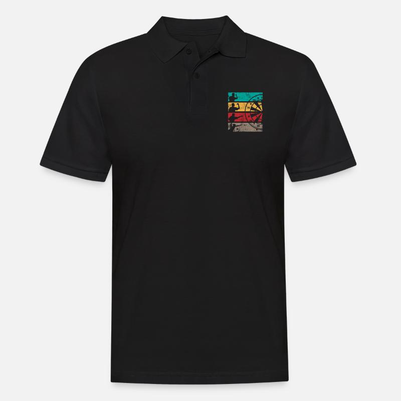 Geschenk Spruch Darts Wurfspieß - Männer Poloshirt - Schwarz