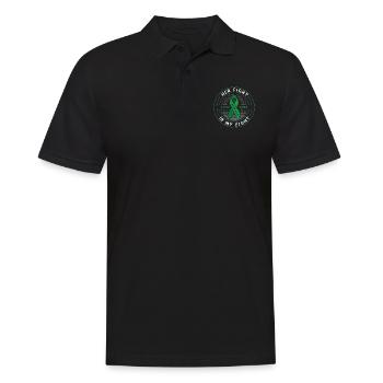 Ihr Kampf ist grün Band Zerebralparese - Männer Poloshirt - Schwarz - Vorne - Kai (181cm)