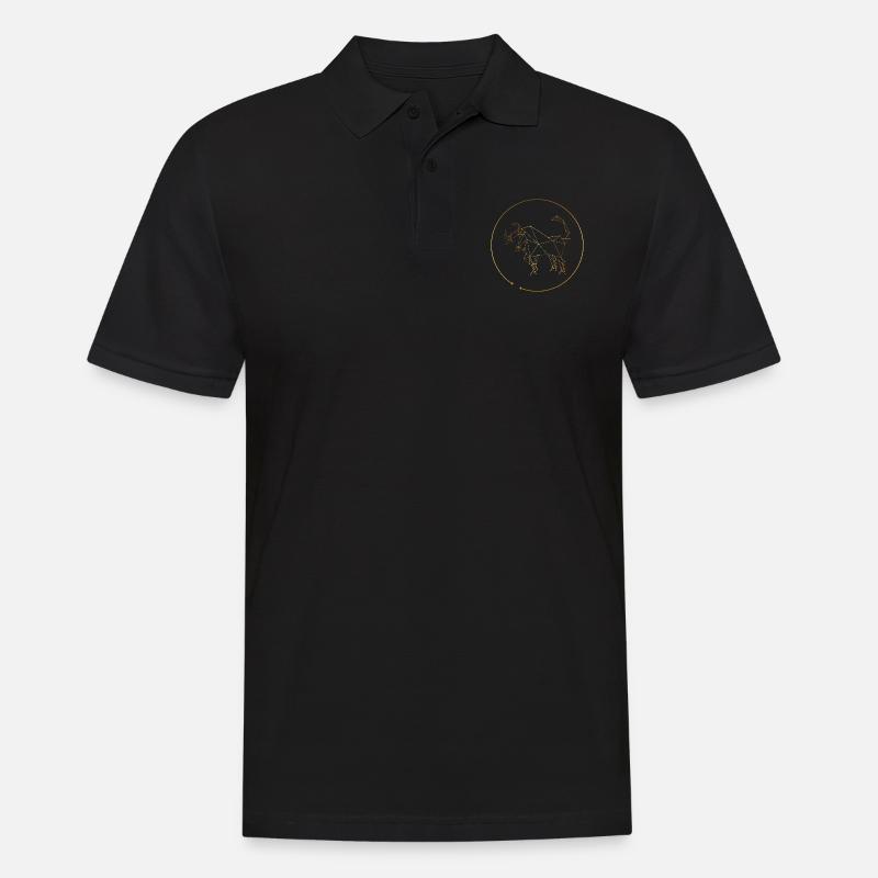 Sternzeichen Taurus Stier - Männer Poloshirt - Schwarz