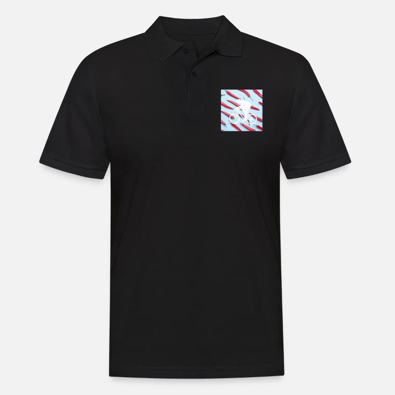 sharp circle - Men's Polo Shirt - black