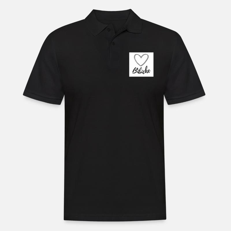 BIBICHE - Männer Poloshirt - Schwarz