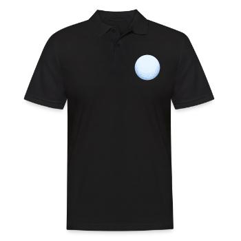 Golf ball - Men's Polo Shirt - black - Front - Kai (181cm)