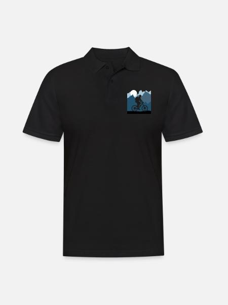 Bike Biking Fahrrad Velo Cycling - Männer Poloshirt - Schwarz