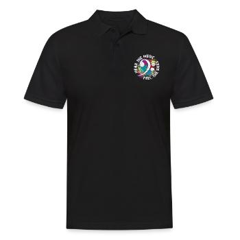 Sentez les basses. Clef de fa - Polo Homme - noir - Devant - Kai (181cm)