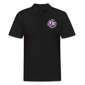 Sentez les basses. Clef de fa - Polo Homme - noir - Devant - Kai (181cm)