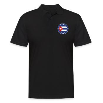 Kuba - Männer Poloshirt - Schwarz - Vorne - Kai (181cm)