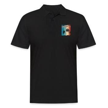 Summer Summer Palm Trees Surfing Retro Vintage - Men's Polo Shirt - black - Front - Kai (181cm)