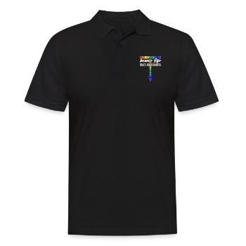 Spine Misalignment Treatment Adjust Medical - Men's Polo Shirt - black - Front - Kai (181cm)