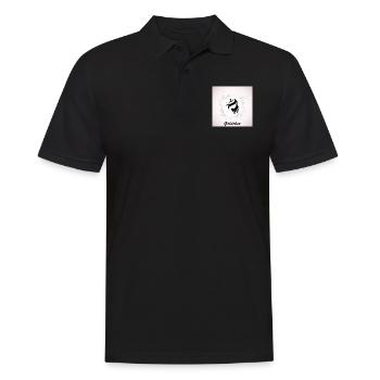 Goldchen Frau - Männer Poloshirt - Schwarz - Vorne - Kai (181cm)