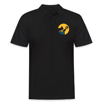 Faire ce que je veux - Polo Homme - noir - Devant - Kai (181cm)