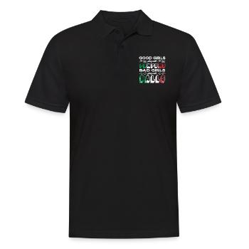 Bocce Ball Player Boules Bocce Female Bocce Player - Männer Poloshirt - Schwarz - Vorne - Kai (181cm)