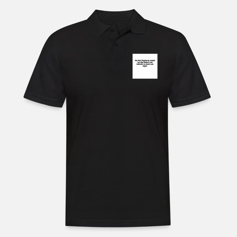 Fleischesser - Männer Poloshirt - Schwarz