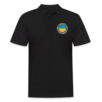 puck futin logo design - Men's Polo Shirt - black - Front - Kai (181cm)