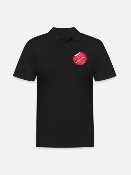 ne me parle pas - Polo Homme - noir
