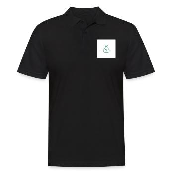 Geldbeutel Design (Print) Herren/Damen/Kinder/Baby - Männer Poloshirt - Schwarz - Vorne - Kai (181cm)