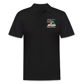 All I Need Is Love And Yoga And A Dog Pose Love - Men's Polo Shirt - black - Front - Kai (181cm)