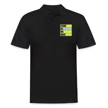 Viens à moi bro - Polo Homme - noir - Devant - Kai (181cm)