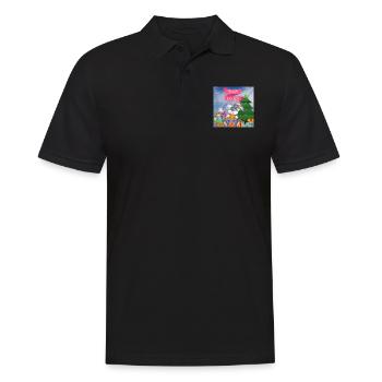 Joyeux Noël, Noël - Polo Homme - noir - Devant - Kai (181cm)
