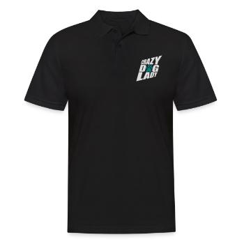 crazy dog lady Zitat - Männer Poloshirt - Schwarz - Vorne - Kai (181cm)