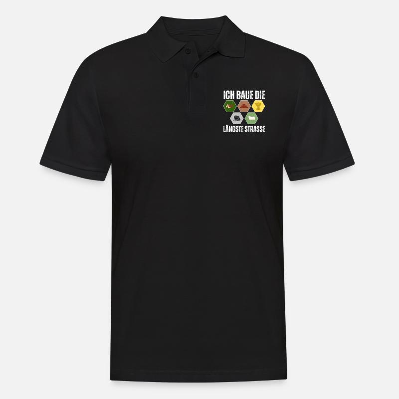 Siedler Schaf Brettspiel Freunde Geschenk - Männer Poloshirt - Schwarz