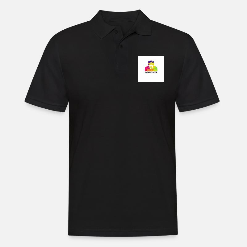 Influencer - Männer Poloshirt - Schwarz