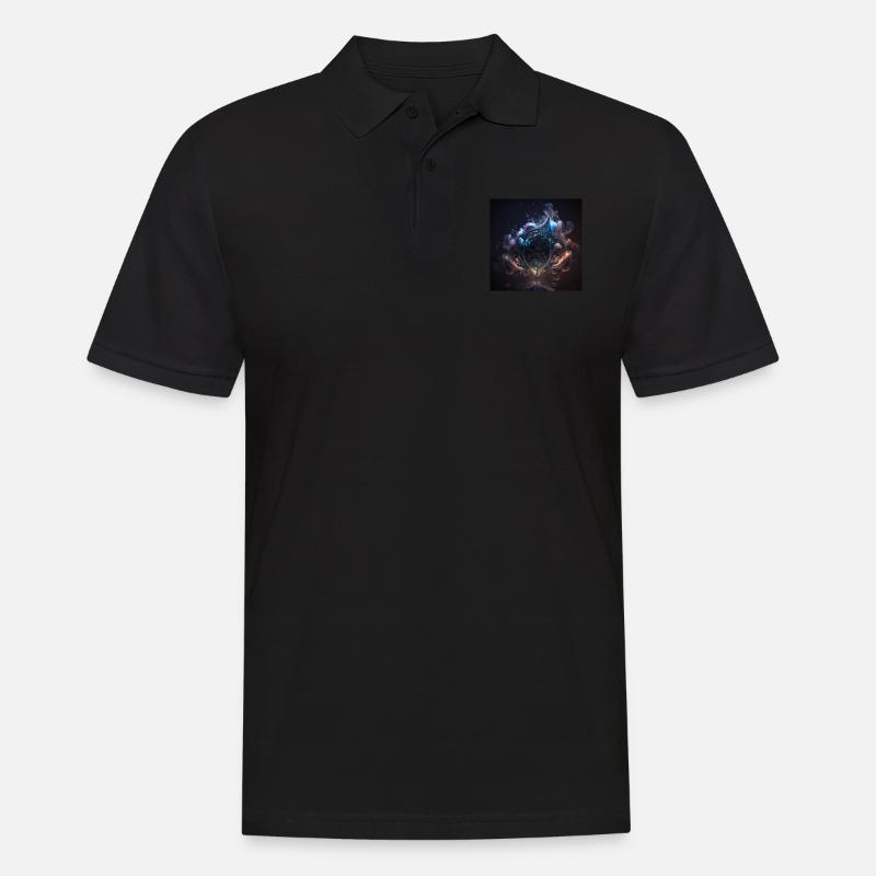 Digitale Kunst Abstract n°5 - Männer Poloshirt - Schwarz