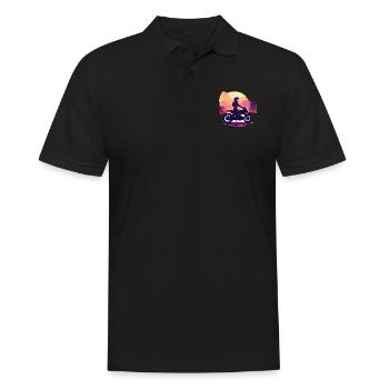 Moto Motocross Fan de moto Motocyclistes - Polo Homme - noir - Devant - Kai (181cm)