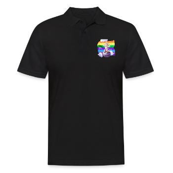 Pride mal anders - Männer Poloshirt - Schwarz - Vorne - Kai (181cm)