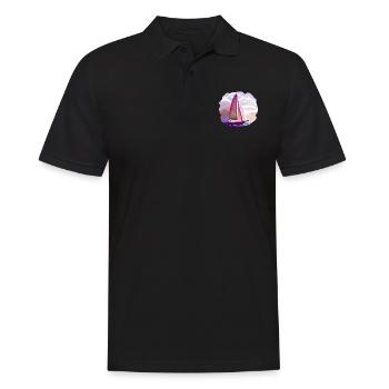 Sailing Sailing Sailboat Sailing Ship Sailor - Men's Polo Shirt - black - Front - Kai (181cm)