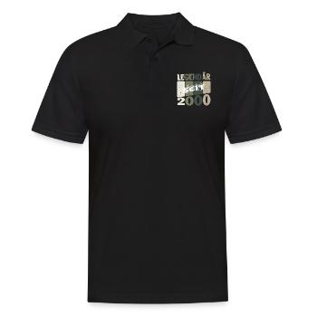 geburtstag 2000 - Männer Poloshirt - Schwarz - Vorne - Kai (181cm)