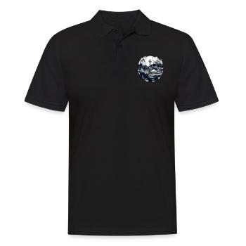 Wonders of the Ocean - Men's Polo Shirt - black - Front - Kai (181cm)