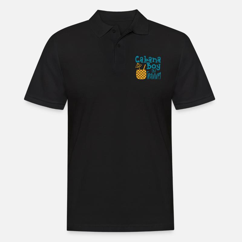 Cabana Boy in Training - Männer Poloshirt - Schwarz