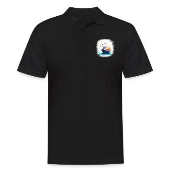 Mignon anniversaire drôle dictons femmes bière de ville - Polo Homme - noir - Devant - Kai (181cm)