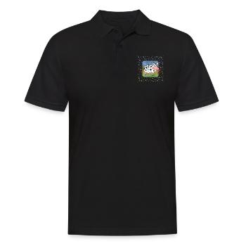 Cow - Men's Polo Shirt - black - Front - Kai (181cm)