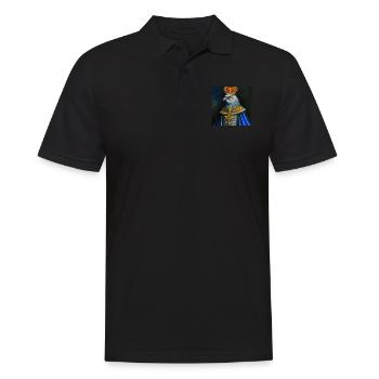 Adler in der Krone - Männer Poloshirt - Schwarz - Vorne - Kai (181cm)