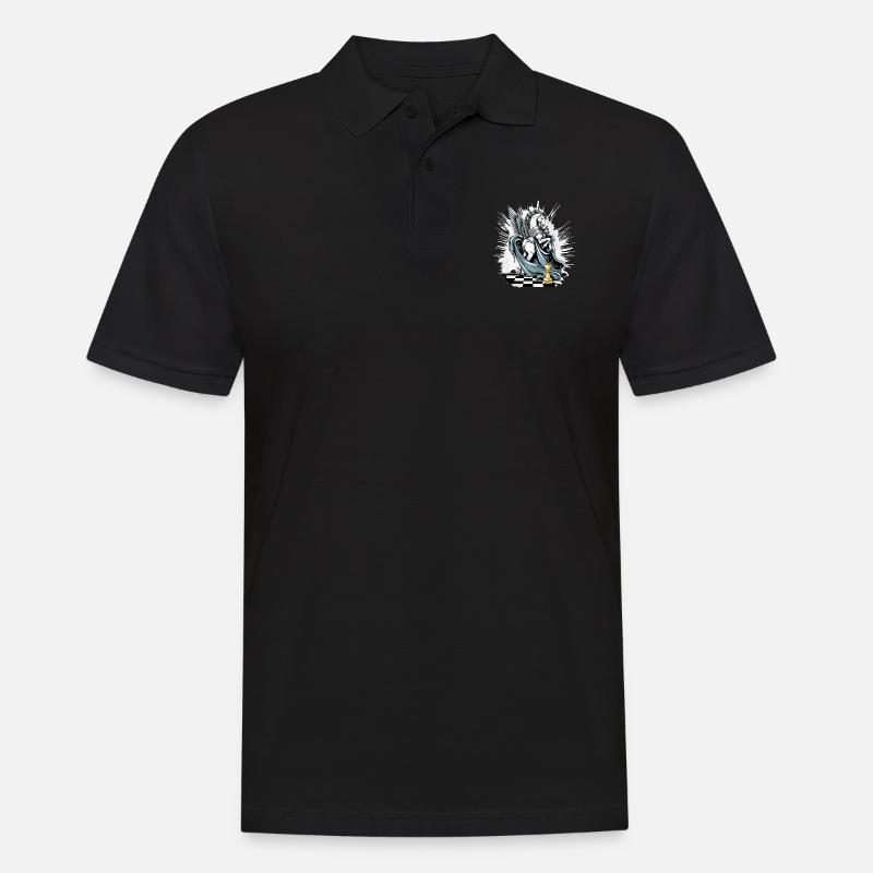 Le cavalier ailé n°2 - Polo Homme - noir